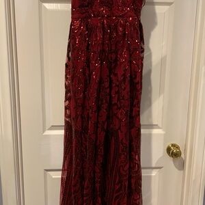 Windsor Burgundy Sequin Dress